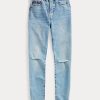 AZURE Ralph Lauren Callen High-Rise Slim Jeans für Damen