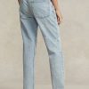 AZURE Ralph Lauren Damen Jeans mit geradem Bein und verkürzter Länge