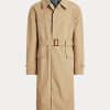 Beige Herren Ralph Lauren gewebte Baumwoll-Wandermäntel
