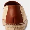 Beige Polo Ralph Lauren Canvas-Loafer mit Stickerei für Herren