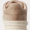 Beige Ralph Lauren Heritage Court II Wildleder-Sneaker für Herren