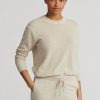 Beige Ralph Lauren Kaschmirpullover mit Rundhalsausschnitt für Damen