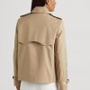 Beige Ralph Lauren Kurze Zweireihermäntel für Damen