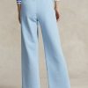 Blaue Fleece-Jogginghose mit abgeschnittenem Saum von Ralph Lauren für Damen