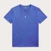 Blaue Herren Ralph Lauren Custom Slim Fit Rundhals-T-Shirts