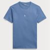Blaue Herren Ralph Lauren Custom Slim Fit Rundhals-T-Shirts