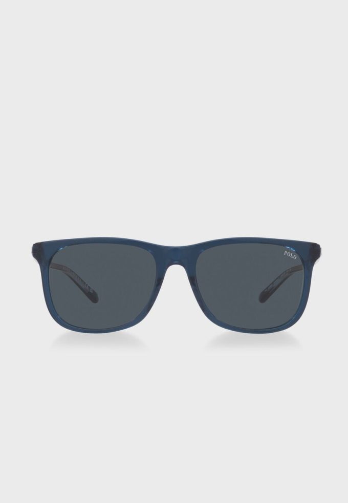 Blaue Herren-Wayfarer-Sonnenbrille Ralph Lauren 0Ph4186U
