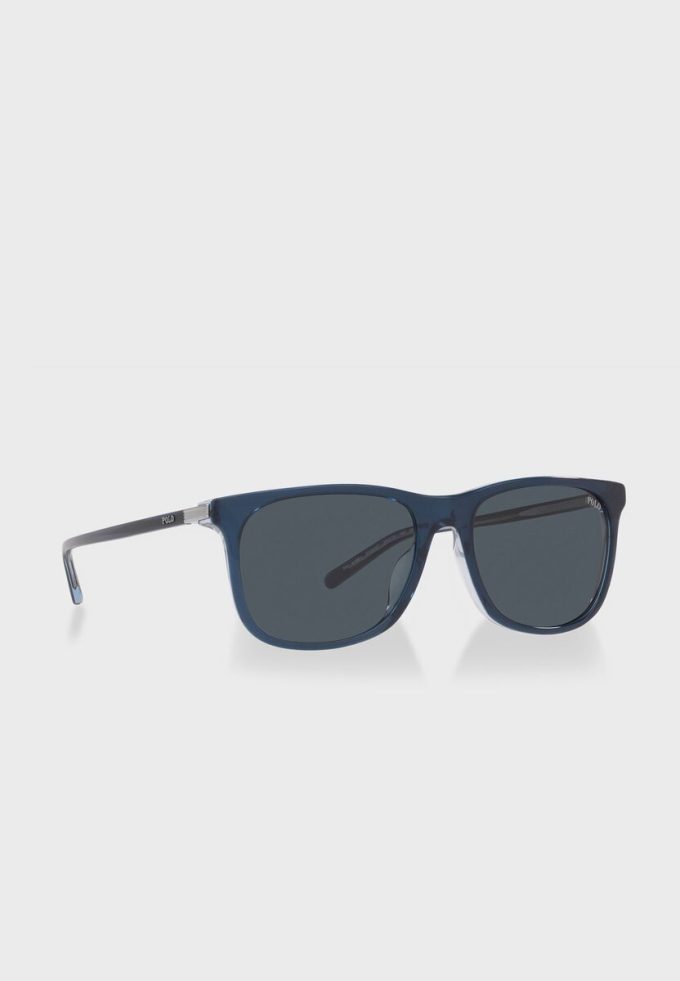 Blaue Herren-Wayfarer-Sonnenbrille Ralph Lauren 0Ph4186U