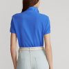 Blaue Poloshirts aus Mesh im Classic Fit von Ralph Lauren für Damen