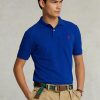 Blaue Poloshirts aus Mesh im Slim Fit von Ralph Lauren für Herren