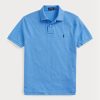 Blaue Poloshirts aus Mesh im Slim Fit von Ralph Lauren für Herren