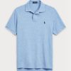 Blaue Poloshirts aus Mesh im Slim Fit von Ralph Lauren für Herren
