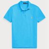 Blaue Poloshirts aus Mesh im Slim Fit von Ralph Lauren für Herren