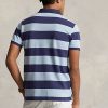 Blaue Poloshirts aus Mesh mit Big Pony-Print für Herren von Ralph Lauren