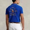 Blaue Poloshirts aus Mesh mit klassischer Passform von Ralph Lauren für Herren