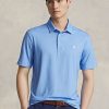 Blaue Ralph Lauren Classic Fit Performance Poloshirts für Herren