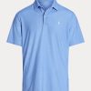 Blaue Ralph Lauren Classic Fit Performance Poloshirts für Herren