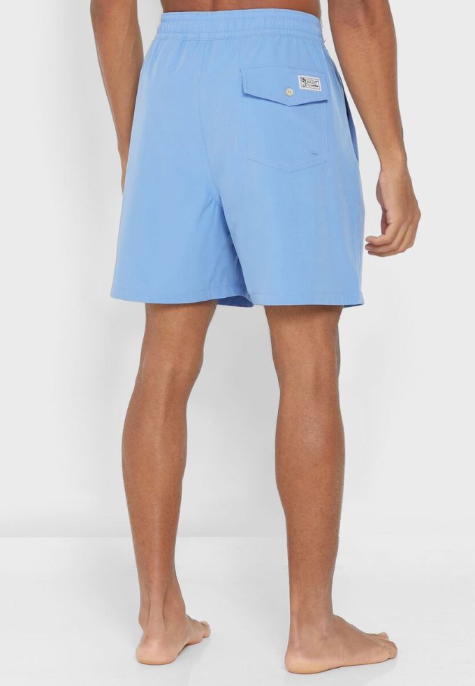 Blaue Ralph Lauren Essential Badeshorts für Herren