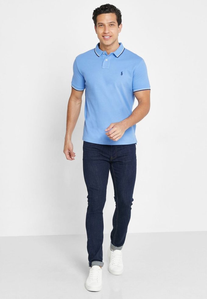 Blaue Ralph Lauren Essential Poloshirts für Herren
