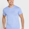 Blaue Ralph Lauren Essential T-Shirts mit Rundhalsausschnitt für Herren