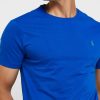 Blaue Ralph Lauren Essential T-Shirts mit Rundhalsausschnitt für Herren