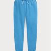 Blaue Ralph Lauren Fleece-Sporthose für Damen