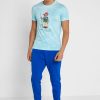 Blaue Ralph Lauren Graphic T-Shirts mit Rundhalsausschnitt für Herren