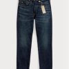 Blaue Ralph Lauren High Slim Bayview Selvedge Jeans für Herren