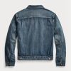 Blaue Ralph Lauren Overdale Denim Trucker-Jacken für Herren