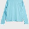 Blaue Ralph Lauren T-Shirts mit Rundhalsausschnitt für Damen