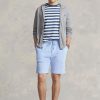 Blaue Ralph Lauren Terry-Shorts mit Kordelzug für Herren