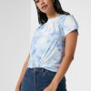 Blaue T-Shirts mit Logo-Aufdruck von Ralph Lauren für Damen