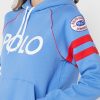Blauer Ralph Lauren Graphic Strick-Hoodie für Damen