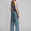 Blaues Jumpsuit-Kleid aus stückgefärbtem Jersey von Ralph Lauren für Damen