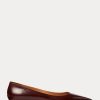 Braune Ballerinas aus Kalbsleder von Ralph Lauren für Damen