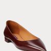 Braune Ballerinas aus Kalbsleder von Ralph Lauren für Damen