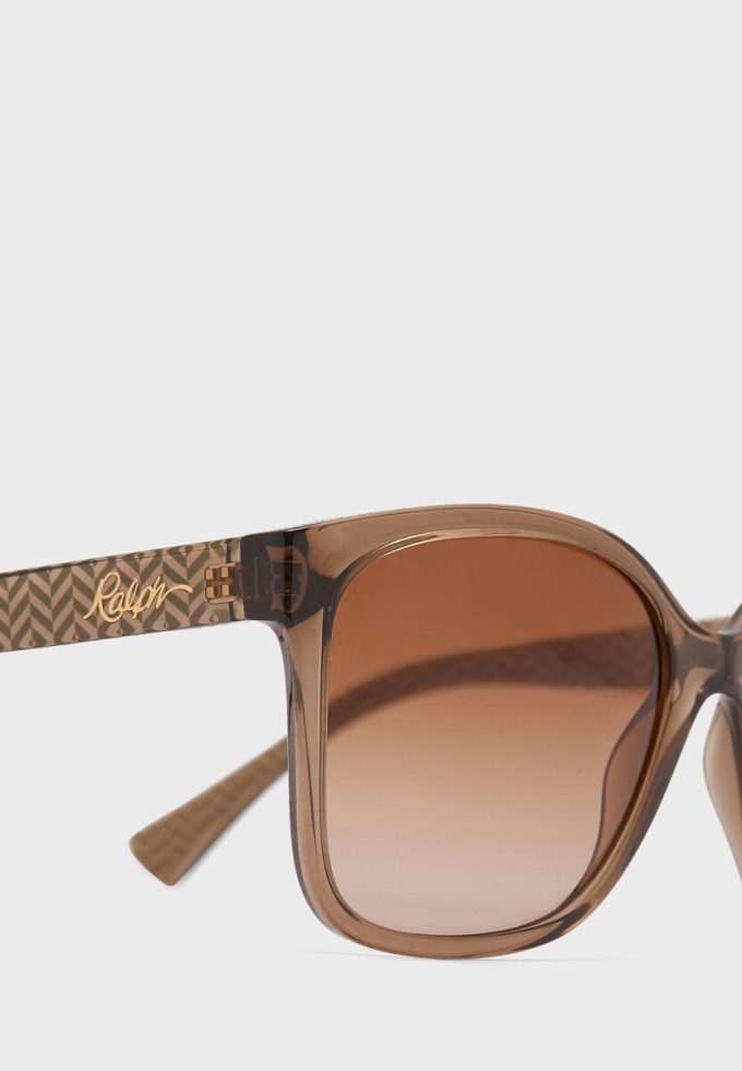 Braune übergroße Sonnenbrille 0Ra5268 für Damen von Ralph Lauren