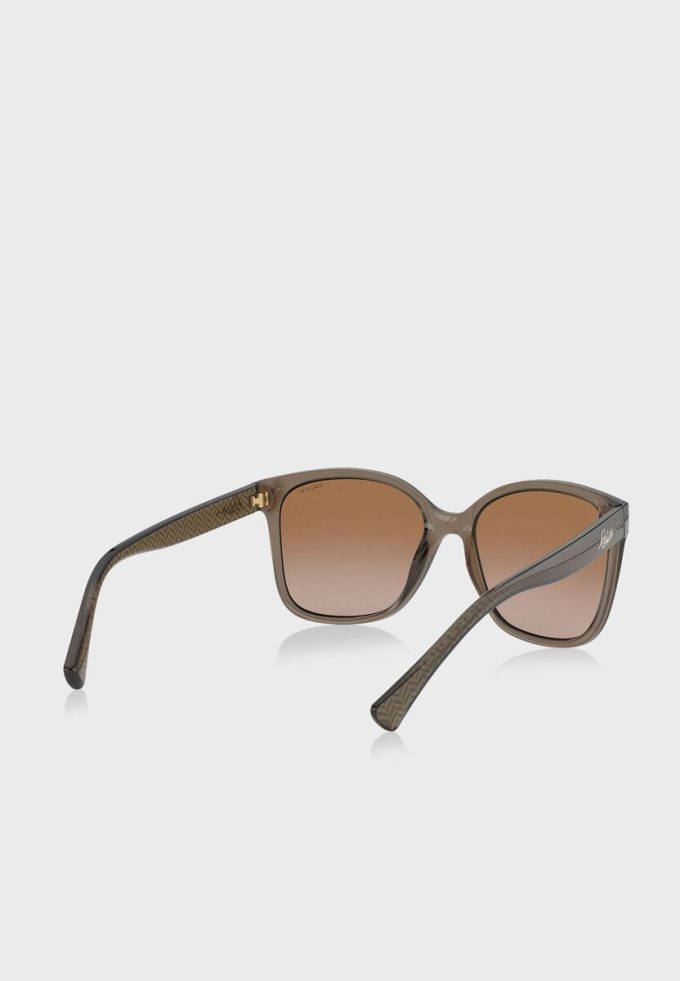 Braune übergroße Sonnenbrille 0Ra5268 für Damen von Ralph Lauren