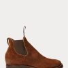 Braune Chelsea-Stiefel aus Wildleder von Ralph Lauren für Herren