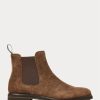 Braune Chelsea-Stiefel aus Wildleder von Ralph Lauren für Herren