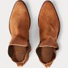 Braune Chelsea-Stiefel aus Wildleder von Ralph Lauren Plainview für Herren