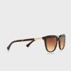 Braune Damen-Sonnenbrille „Tortoise Wayfarers“ von Ralph Lauren 0RA5206