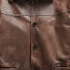 Braune Herren-Automäntel aus Leder von Ralph Lauren