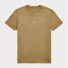 Braune Herren Ralph Lauren Custom Slim Fit Crewneck T-Shirts