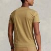 Braune Herren Ralph Lauren Custom Slim Fit Crewneck T-Shirts