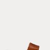 Braune Ralph Lauren Andela Sandalen aus brüniertem Kalbsleder für Damen