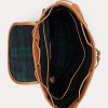 Braune Ralph Lauren Heritage Lederrucksäcke für Herren