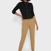 Braune Ralph Lauren High Waist Hose für Damen