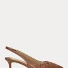Braune Ralph Lauren Lolah Slingback-Pumps aus Nappaleder für Damen