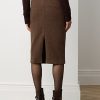 Braune Ralph Lauren Mychele Wollröcke mit Fischgrätenmuster für Damen